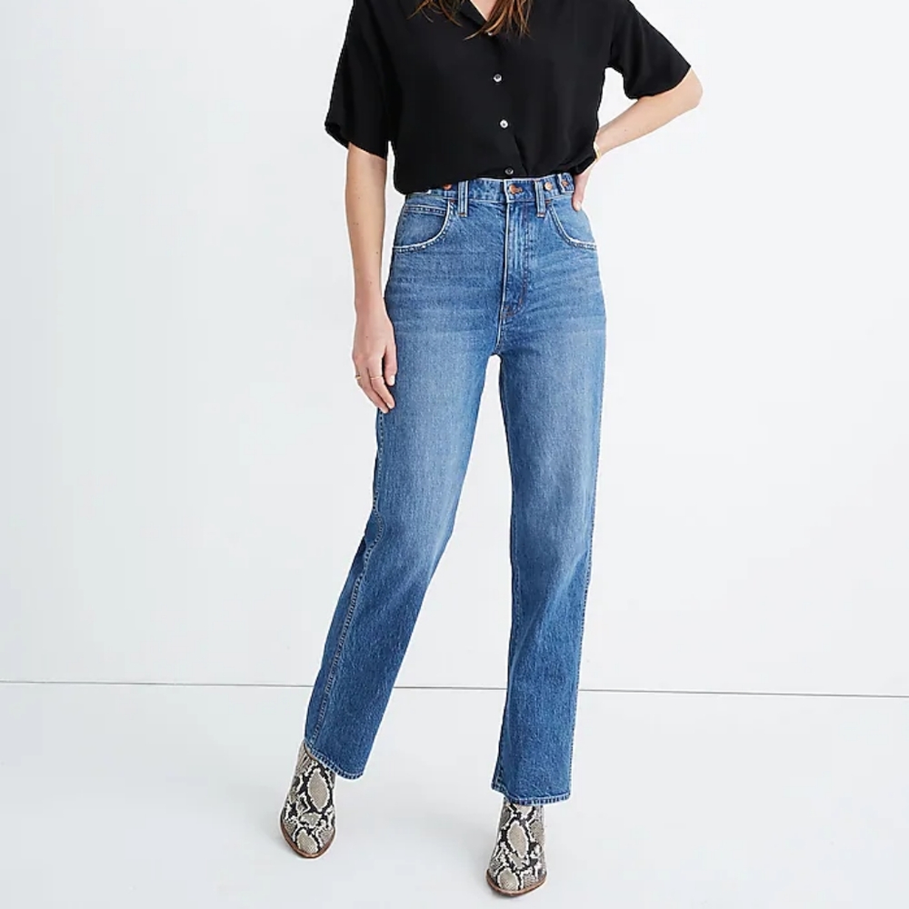 Madewell Women's Straight Leg Jeans - Blue